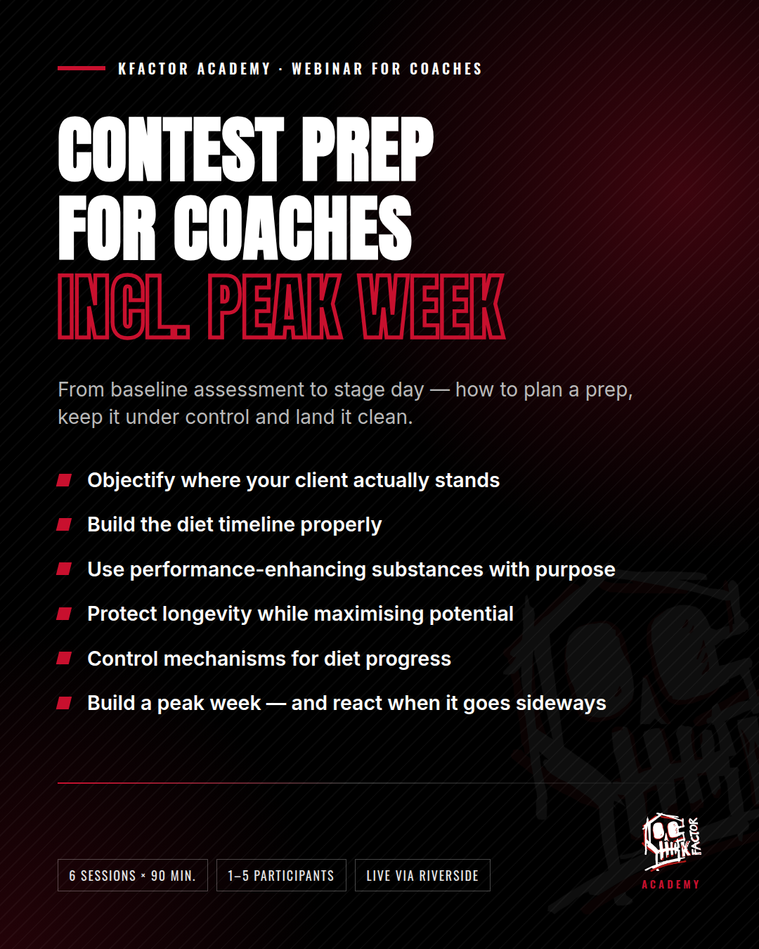 Die Wettkampfvorbereitung inkl. Peakweek für Coaches - Webinar